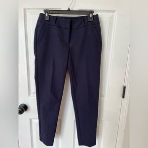 Ann Taylor LOFT blue work pants, curvy fit